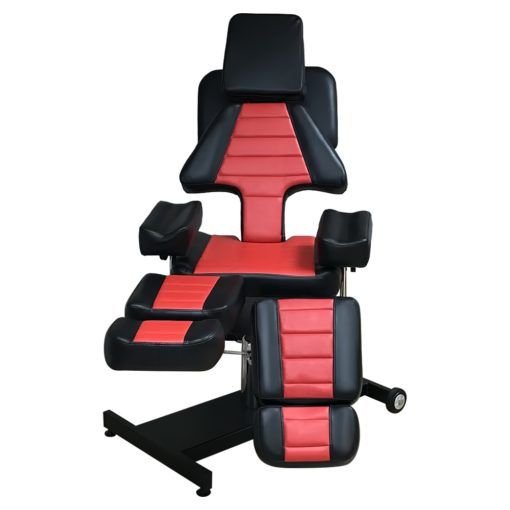 premium negro y rojo silla camilla tatto
