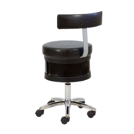 Taburete estética giroco Antoni negro