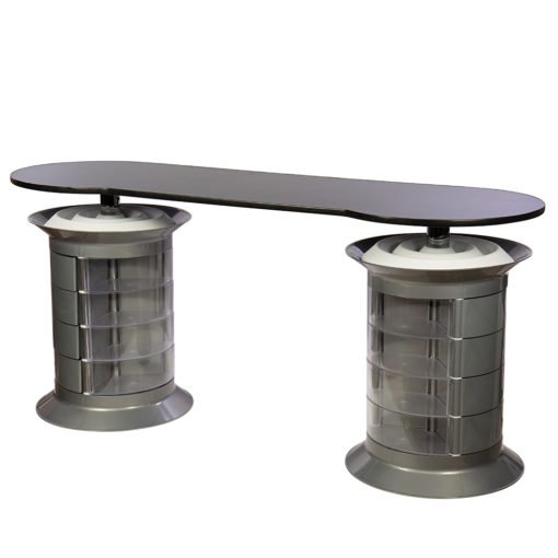 mesa manicura pedicura grande plus plata