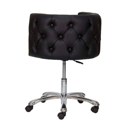 silla Estetica deco silla negro interior capitone