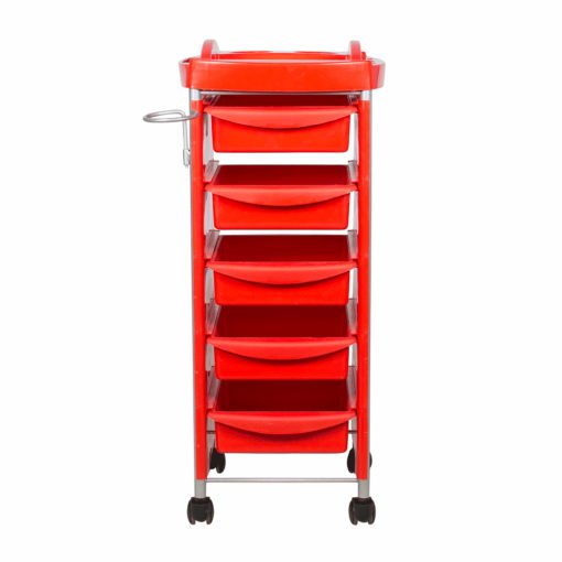 carrito de peluquería profesional estética Next rojo