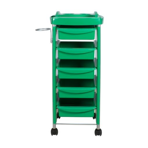 carrito de peluquería profesional estética auxiliar next verde