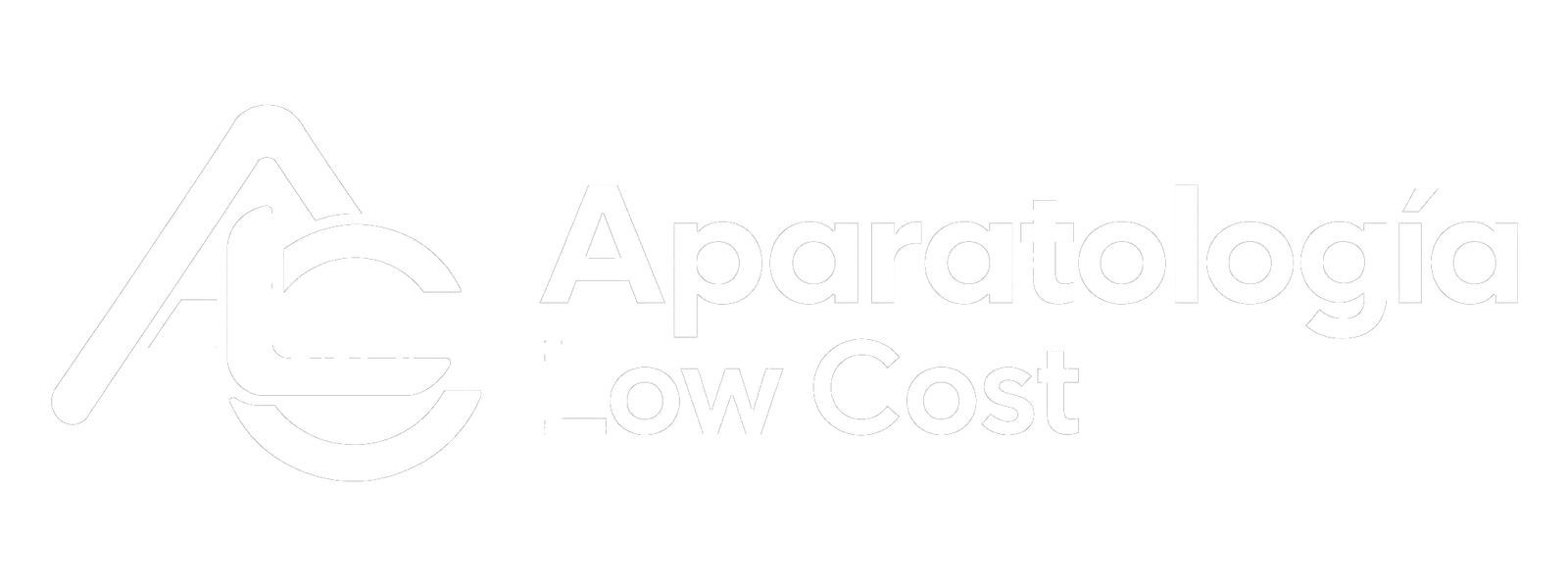 logotipo blanco aparatologia low cost